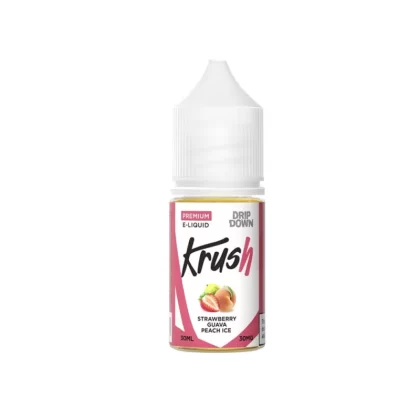 Drip Down Krush Series Salt – Strawberry Guava Peach Ice 30ml (30, 50 mg) - Vape Product, Vape Product