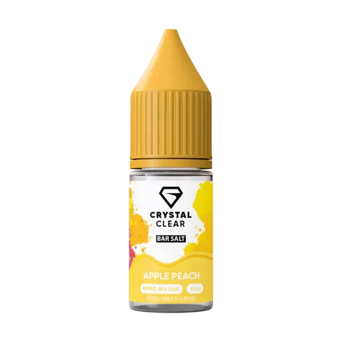 Crystal Clear 10ml Nic Salt - 5MG / White Peach Razz - Image 2