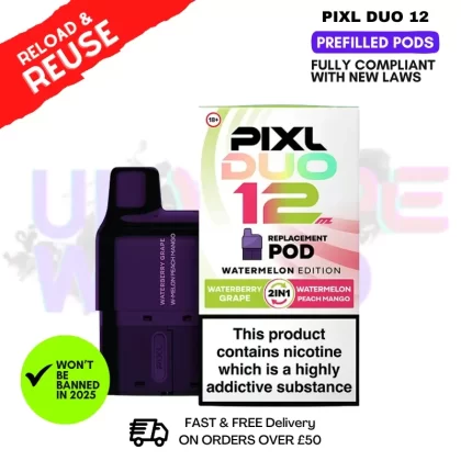 Watermelon Edition Pixl Duo Replacement Pod – £6.99
