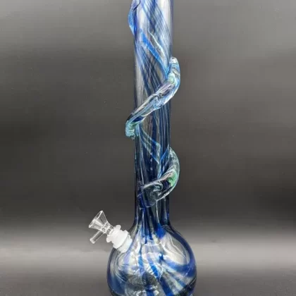 16.5″ Wave Bottom Twisting Soft Glass Bong