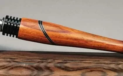Cocobolo Classic Black Finned w/Double Accents & African Blackwood Mouthpiece by PhattPiggie