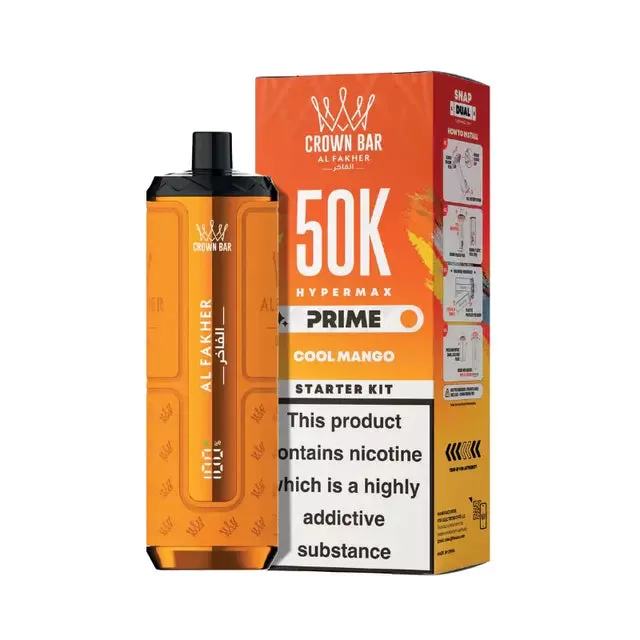 Al Fakher Hypermax Prime 50K Prefilled Pod Vape Kit - LEMON MINT - Image 3