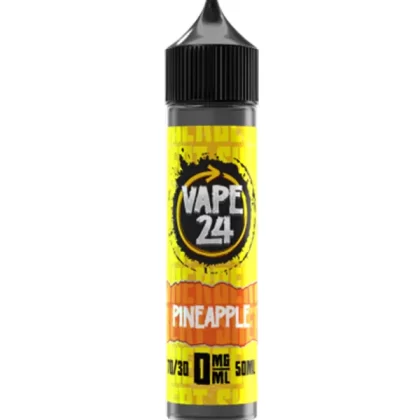 Vape 24 Pineapple 70/30 60ml E-Liquids - 0mg