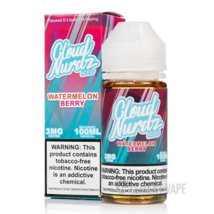 ICED Watermelon Berry – Cloud Nurdz – 100mL - Ecigpremium