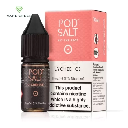 Lychee Ice Nic Salt E-Liquid by Pod Salt - Eliquidsupply