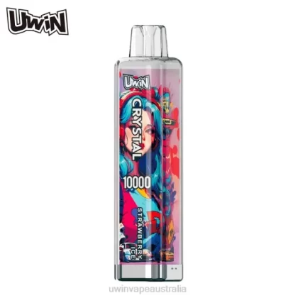 UWIN Vape Store – UWIN CRYSTAL 10000 DISPOSABLE VAPE Strawberry Ice 428LB9