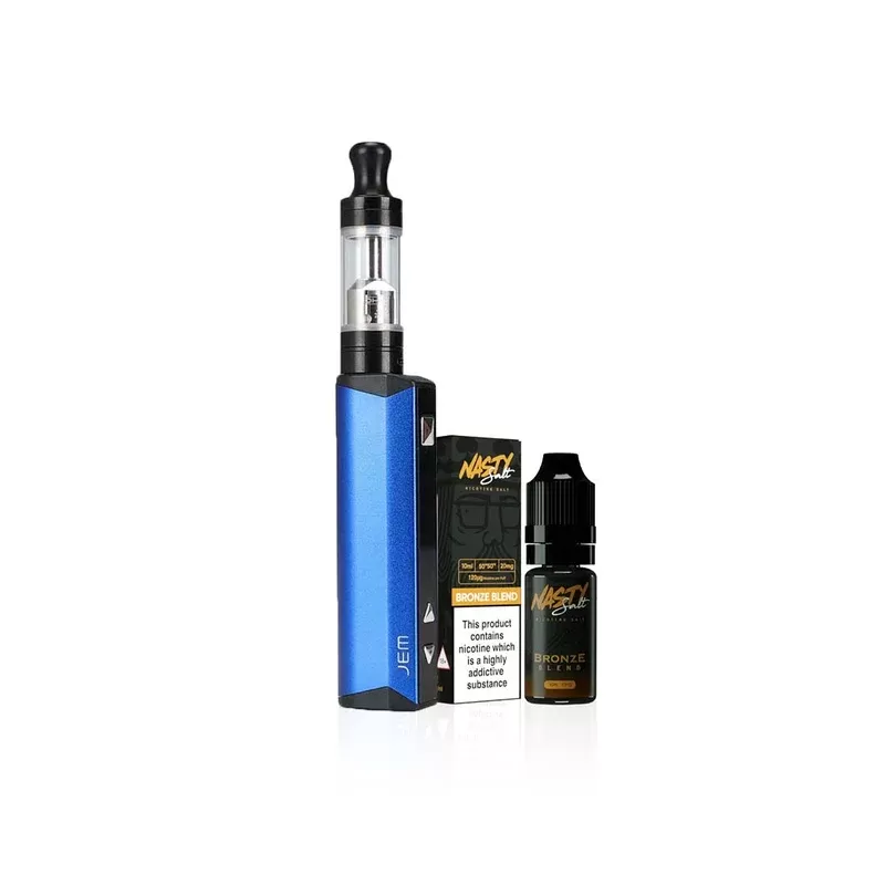 Innokin Jem Pen Kit Coral Blue + Nasty Juice Bronze Blend Caramel Tobacco 50ml