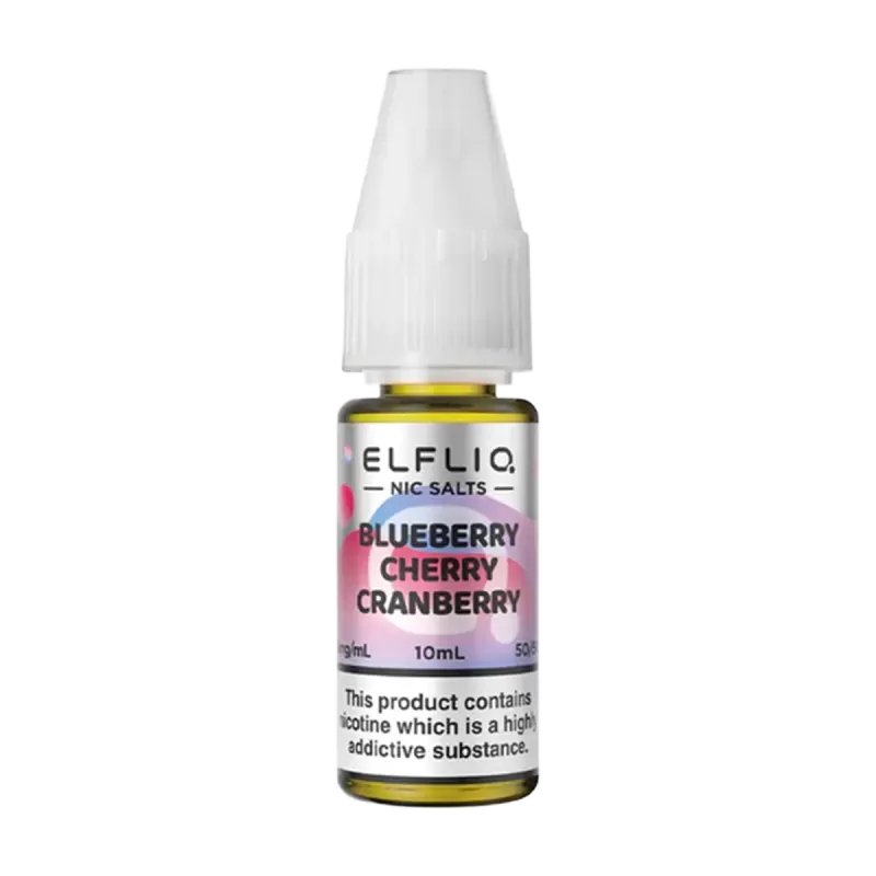 Blueberry Cherry Cranberry Elfliq Nic Salt by Elfbar - 10ml - 10mg - Vape Product (771EEF)