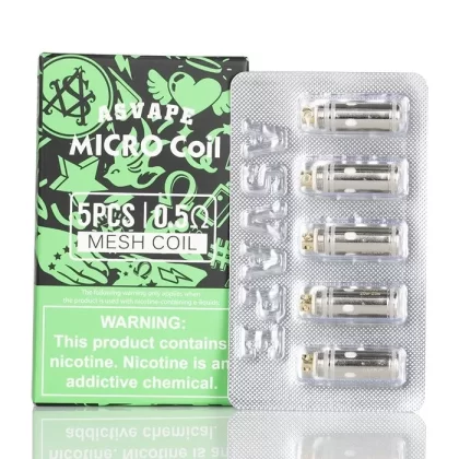 Asvape Micro Replacement Coils 5pcs-pack - 0.5ohm DTL Mesh Coil