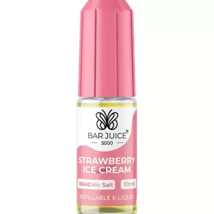 Bar Juice 5000 Strawberry Ice Cream Nic Salt Vape Juice - 10mg