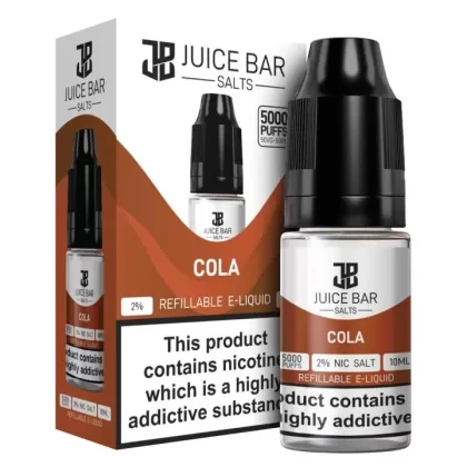 Cola 5x 10ml Nic Salt Juice Bar 5000 E Liquid