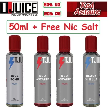 50ml Black N Blue T Juice E Liquid 80%VG + FREE Nic Shot - Vapestorm Co