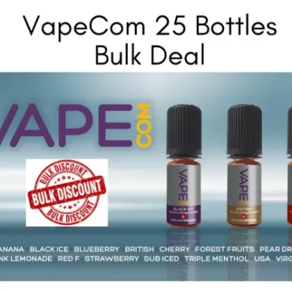 VAPEcom Triple Menthol 20mg Bulk 25 bottles