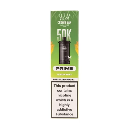 Lemon Mint 50K Hypermax Prime Prefilled Pod + Refill by Al Fakher