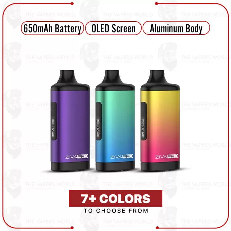 Yocan Ziva Pro Smart Portable Rechargeable 510 Mod - Black, Gray
