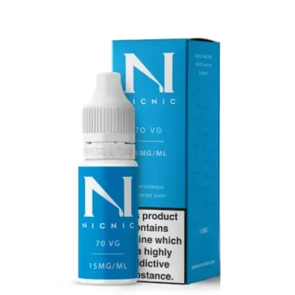 15mg Nic Nic Flavourless Vape Juice Nicotine Shot 10ml (70VG/30PG) - Nic / 5056168819478 / 70VG/30PG