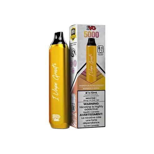 IVG 5000 PUFFS DISPOSABLE VAPE – Mango Blackcurrant