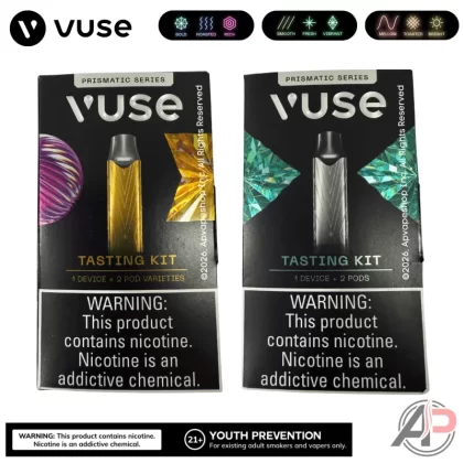 Vuse Alto Prismatic Tasting Starter Kit - Aqua Frost Menthol Starter Kit, Tobacco Starter Kit