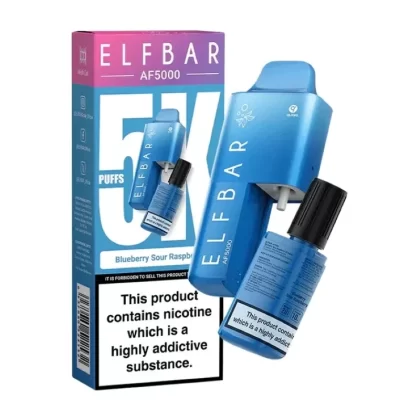 Blueberry Sour Raspberry Elf Bar AF5000 Kit 5000 Puffs