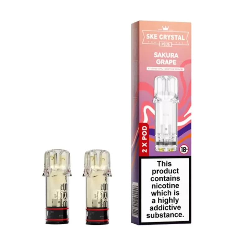 Sakura Grape Prefilled Pods by SKE Crystal Plus (2 x 2ml)
