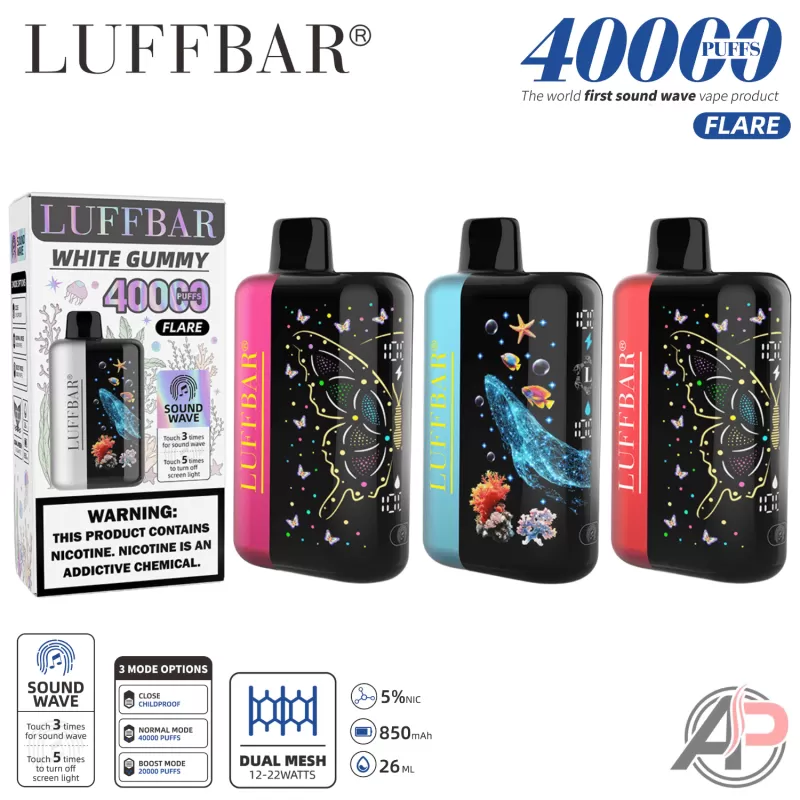 Luffbar Flare 40000 Puffs Disposable Vape Device - Alaska Ice, Banana Bliss Ice