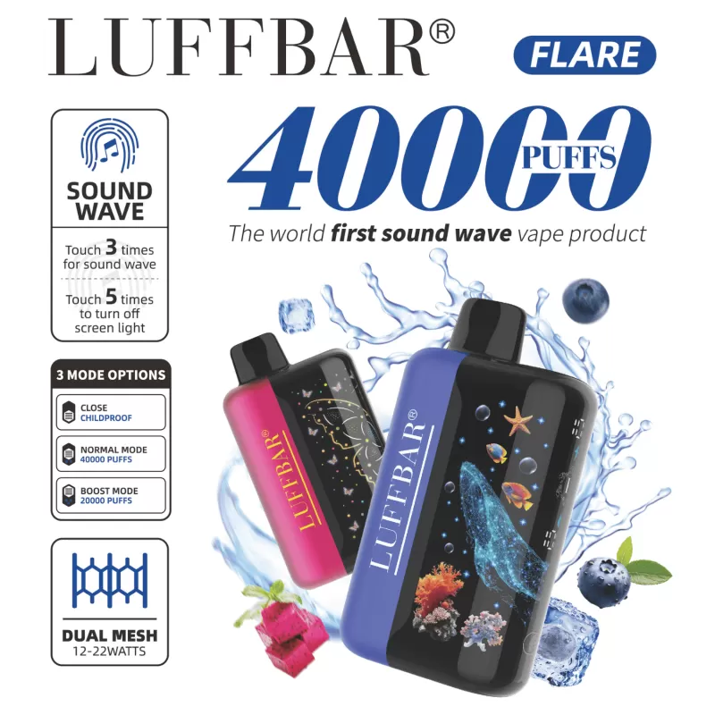 Luffbar Flare 40000 Puffs Disposable Vape Device - Alaska Ice, Banana Bliss Ice - Image 2