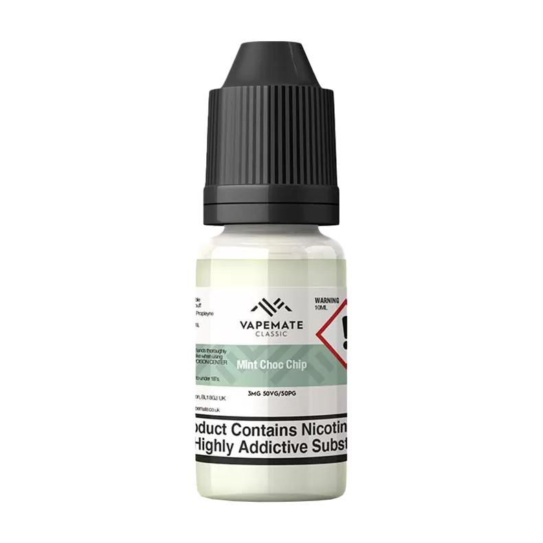 Vapemate Classic Mint Choc Chip 10ml - 18mg - Vape Product (518D7E)
