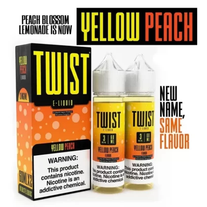 Twist E-Liquid | Yellow Peach - Nicotine#6mg>3mg>0mg (5F4844)
