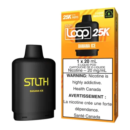 STLTH Loop 25K E-Liquid Pod Pack - Banana Ice - 20mg/ml