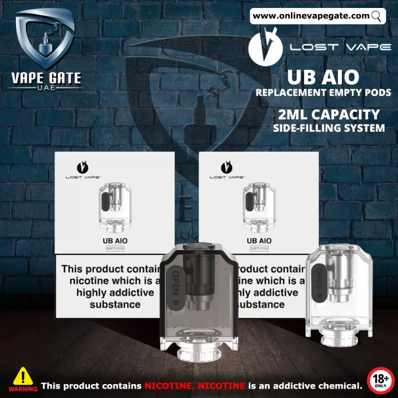 Lost Vape - UB AIO Replacement Empty Pods - Ice White