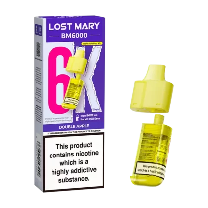 Double Apple Lost Mary BM6000 Refill Pack - 20mg - Vape Product