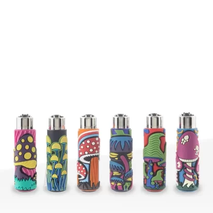 Clipper® Lighters | Mushrooms Pop Covers | 30 Count