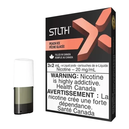 STLTH X E-Liquid Pod Pack – Peach Ice - Nicotine Strength#20mg/ml