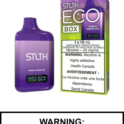 Purple Grape Ice STLTH Eco Box Disposable Vape
