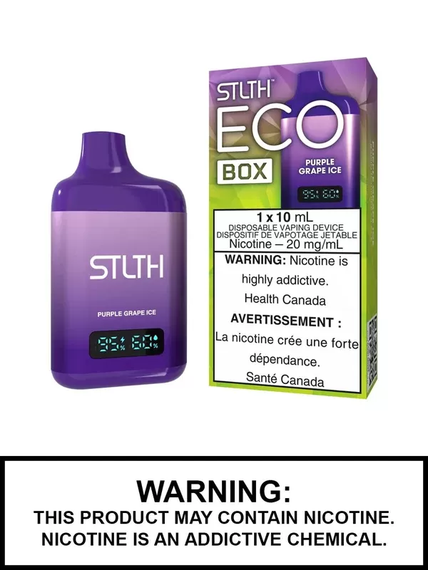 Purple Grape Ice STLTH Eco Box Disposable Vape