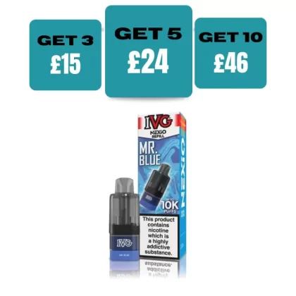 IVG Nexio 10K Prefilled Refill Pods - £5.99 or 3 for £15 - Purple Lemonade