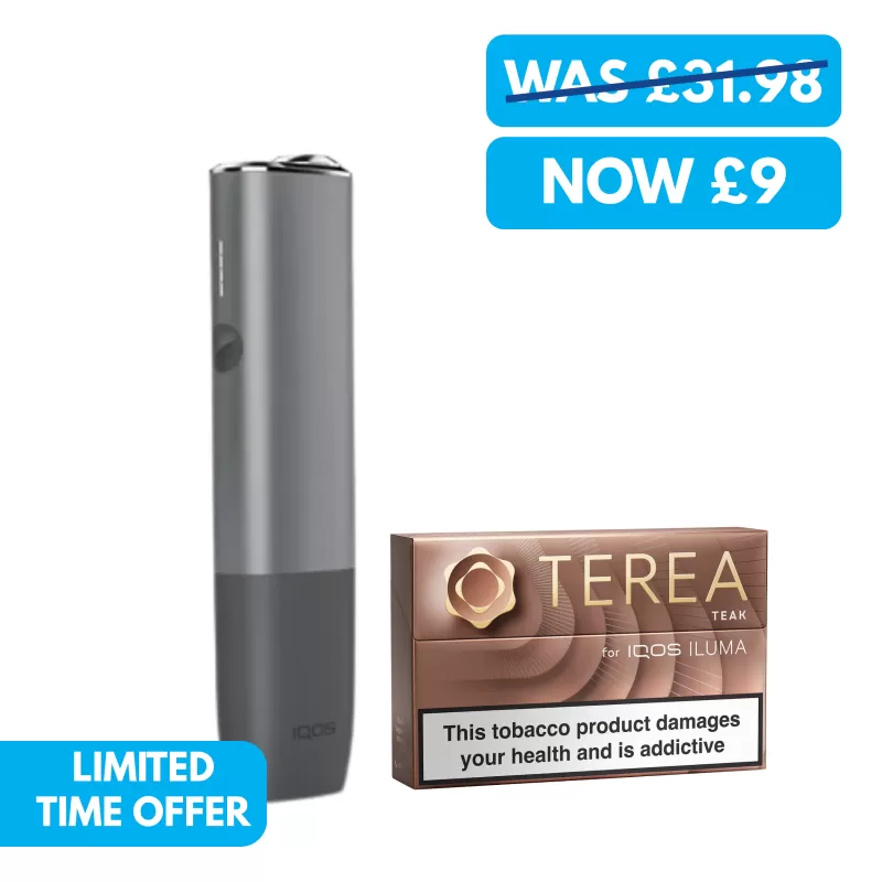 IQOS Iluma One Heated Tobacco Bundle (TEREA Sticks) - Azure Blue, Moss Green (D38D85)