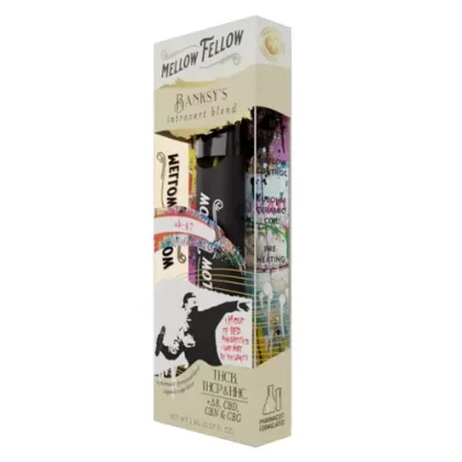 Mellow Fellow Banksy’s Introvert Blend AK-47 THCb, THCp, HHC, D8, CBN, CBG 2mL Disposable Vape – 1PC