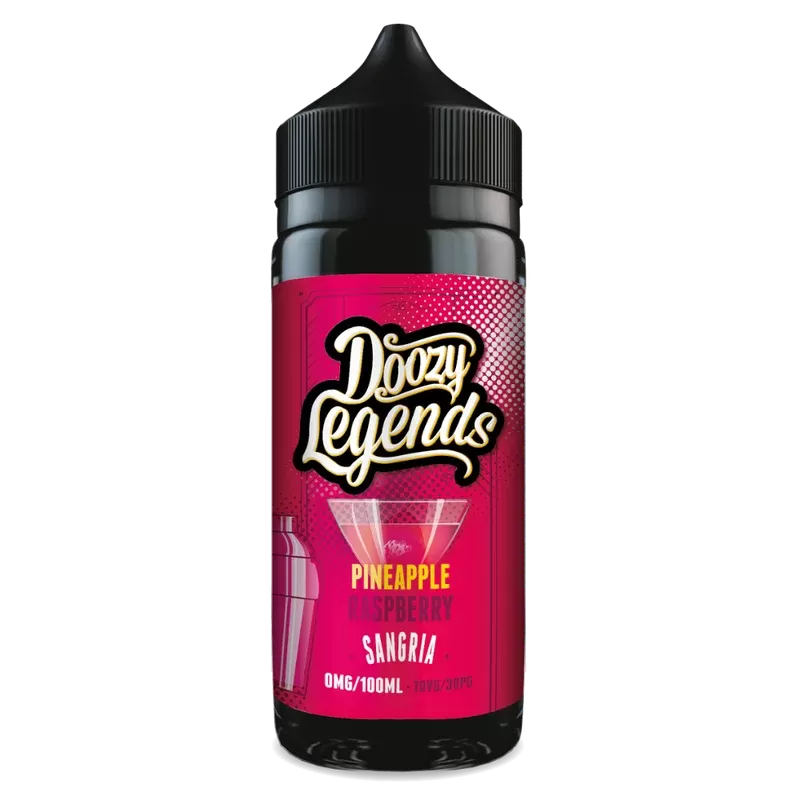 Doozy Legends 100ml E-Liquid Shortfill Pineapple Raspberry Sangria - Vape Product