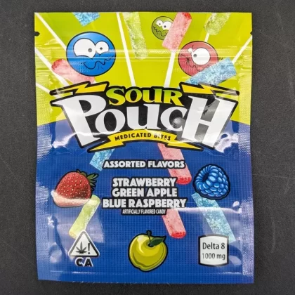 Sour Pouch Edibles Mylar Bags