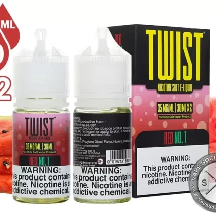 Red No. 1 by Twist Salt 60ml - Vape Product, Vape Product; NCDOR
