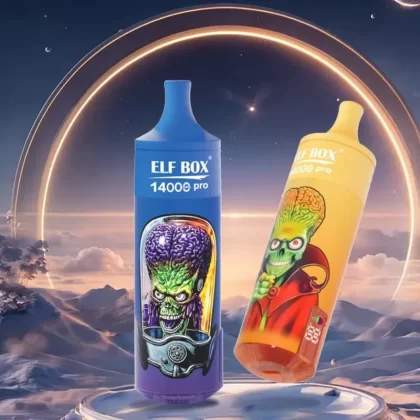 ELF BOX RGB14000 Pro Puffs | 0%-5% strength, LED display, bulk disposable vape - Aiviouvapes