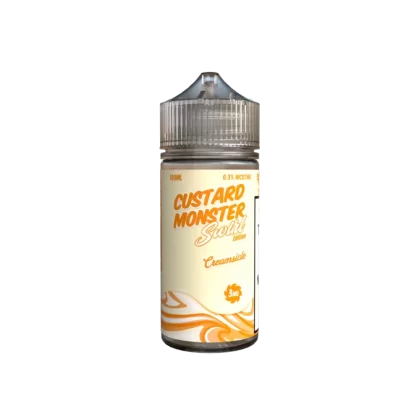 Custard Monster Swirl Premium E-Liquid 100ml - Strawberry Vanilla / 0mg