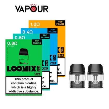 Aspire Loomix Replacement Pods - 0.4 Ohm, 0.6 Ohm