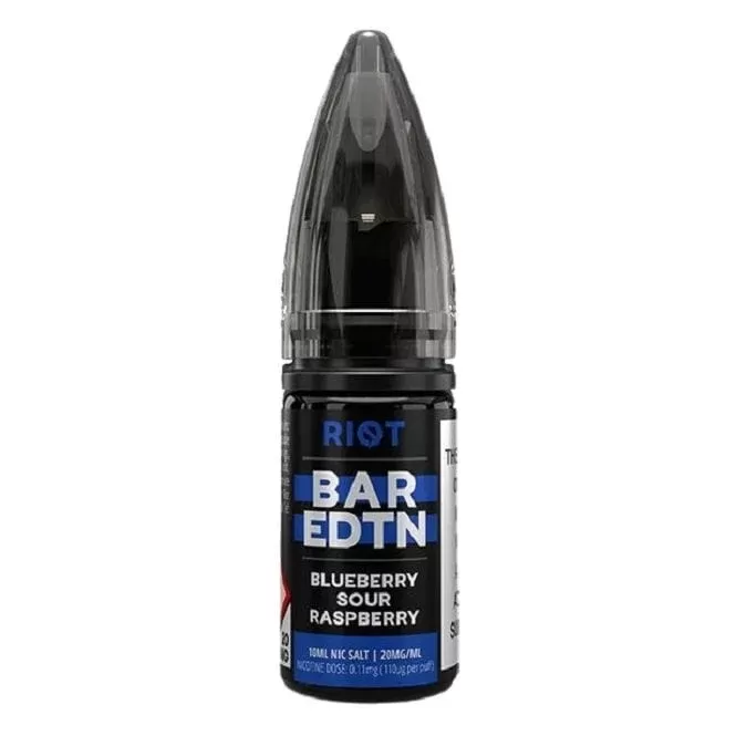 Riot Squad Bar Edition Blueberry Sour Raspberry Nic Salt E Liquid – Bar Edition (10ml)