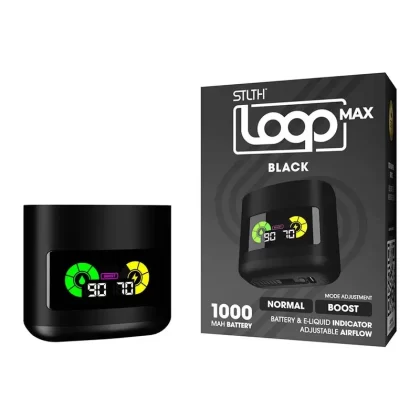 STLTH Loop Max Closed Pod Device - Colour#Black>Blue>Gold>Green>Peach>Purple>Red
