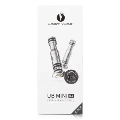 Lost Vape UB Mini Replacement Coils - Coil#S1 0.8ohm>S2 1.0ohm>S3 0.6ohm