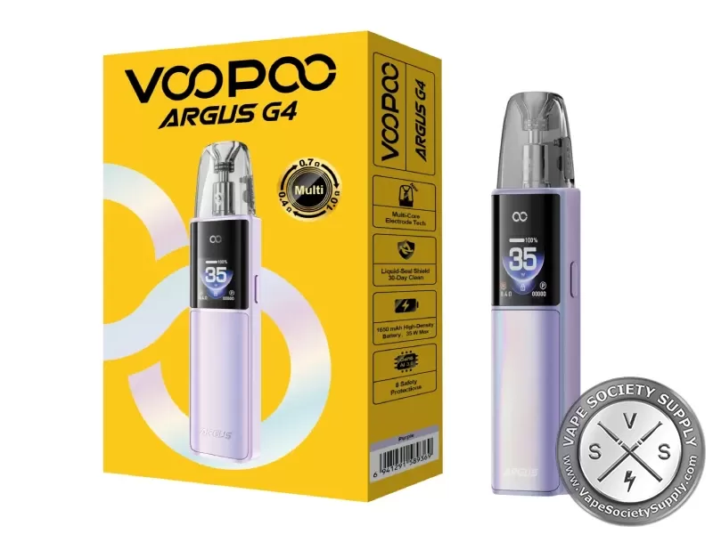VooPoo ARGUS G4 Pod System - Black, Blue - Image 3