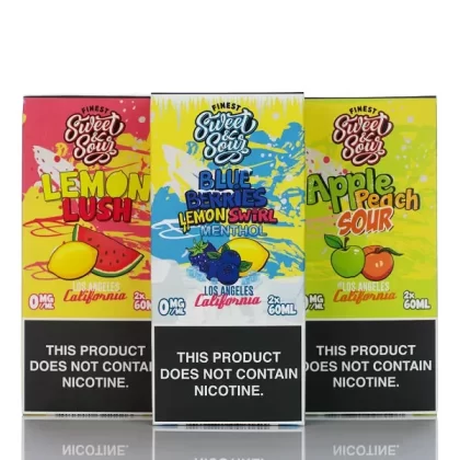 The Finest E-Liquid Sweet & Sour - No Nicotine Vape Juice - 120ml (DISCONTINUED) - Green Apple Citrus