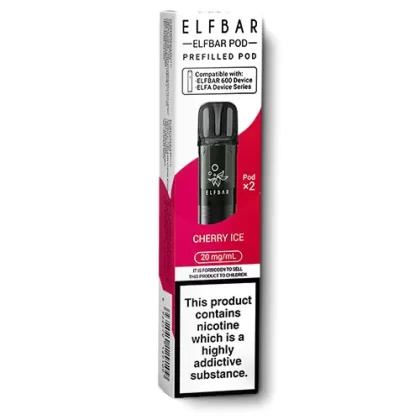 Cherry Ice Elfbar 600 Prefilled Pods - 20 mg/ml